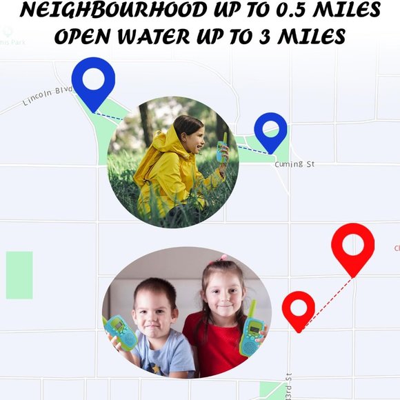 Kid's Walkie Talkie Toys 2 Pack for Ages 3-12 - Picture 3 of 10